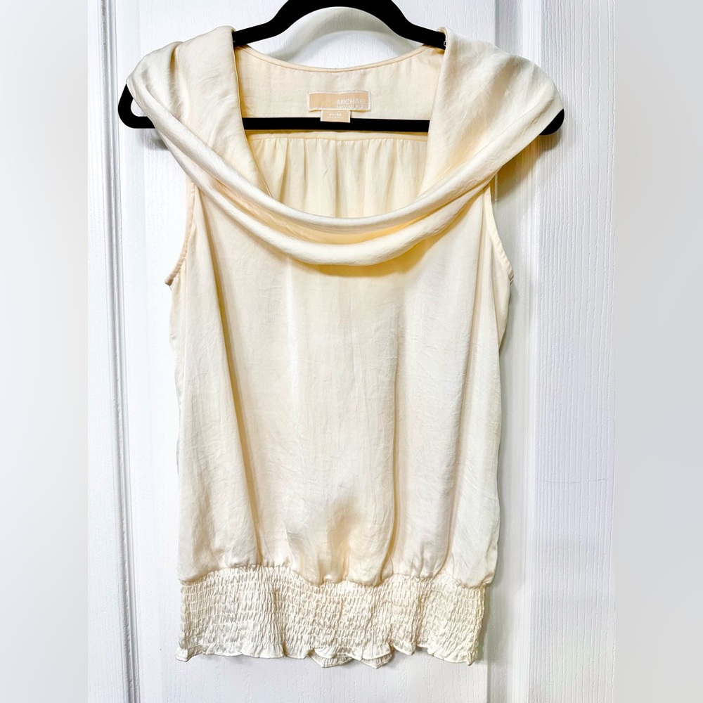VINTAGE! Michael Kors Ivory Cowl Neck Blouse